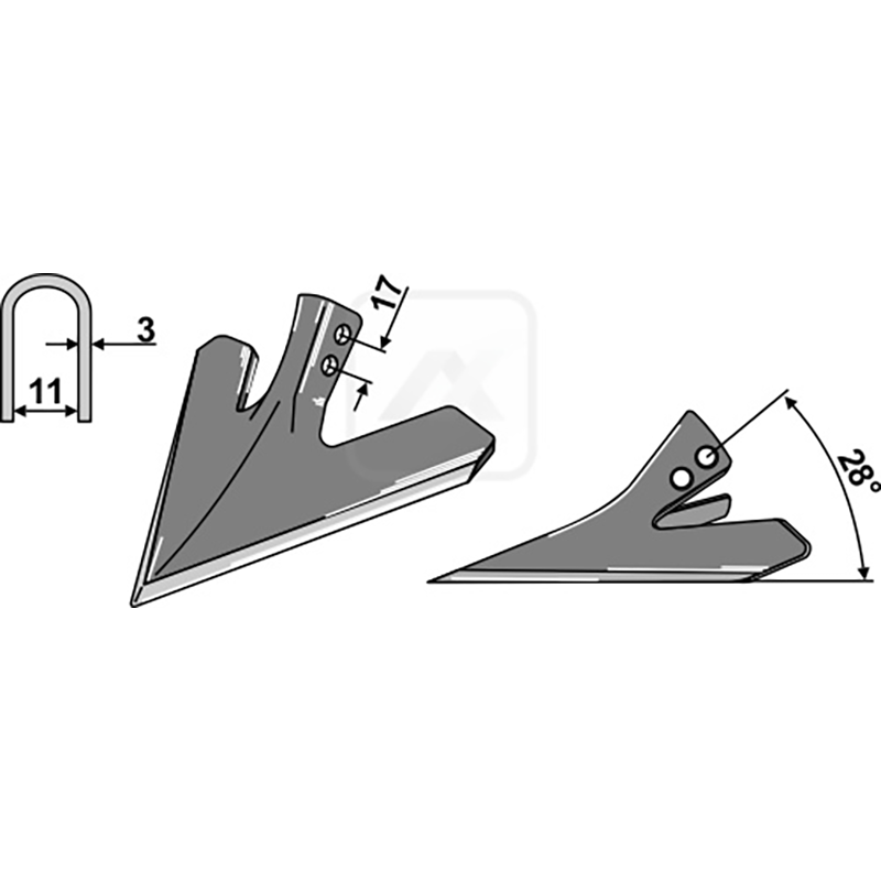 Landwirtschaft Bodenbearbeitung Grubber Schare & Leitbleche Hackschar Rau|Heywang Landwirtschaft Bodenbearbeitung Grubber Schare & Leitbleche Hackschar Rau|Heywang