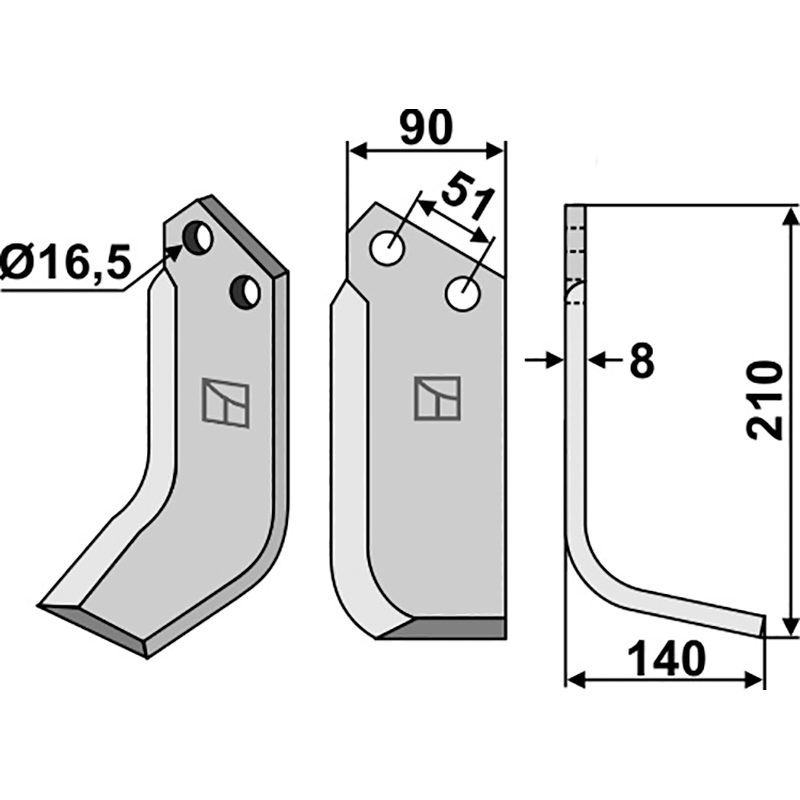 Howard 9951 Fräsmesser, rechte Ausführung IHOF HOW-20R