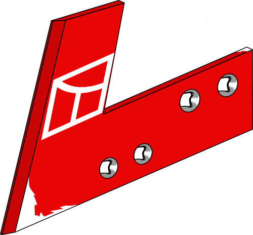 33.0012 Pflugteil Anlagensech - rechts (KK073088) passend für Kverneland