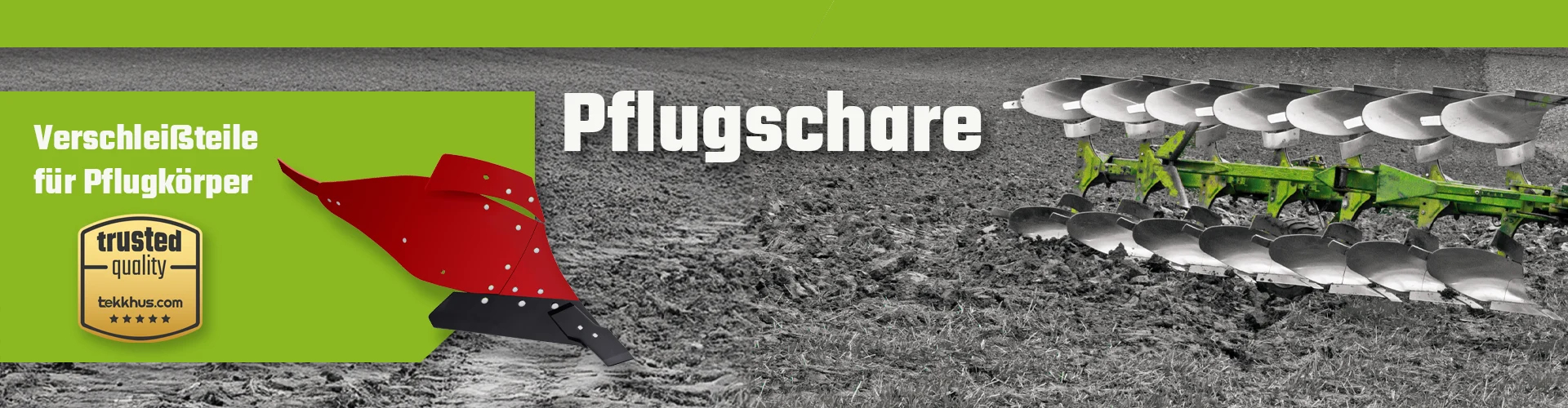 Pflugschare für alle Fabrikate