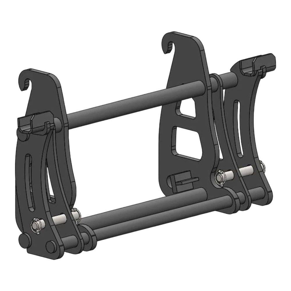 Adapterrahmen JCB 407 auf Mailleux – Adapteransicht 2