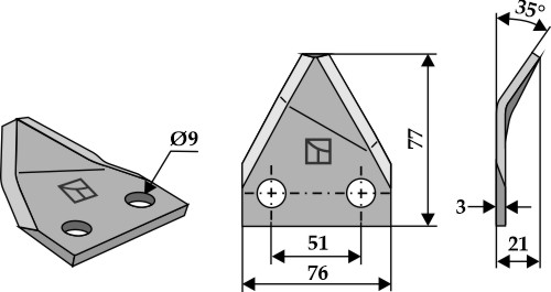 Futtermischwagenmesser