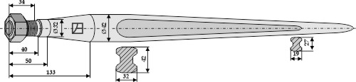 Frontladerzinken 1100mm