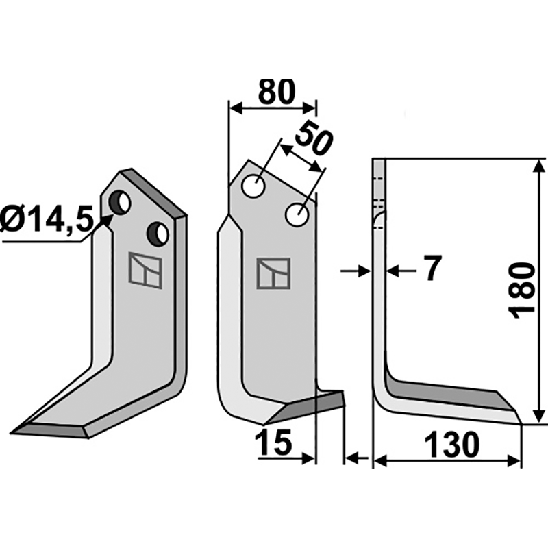 SIM-09R Fräsmesser, rechte Ausführung Sicma (Miglianico) 4812425/4812428 Fräsmesser, rechte Ausführung IHOF SIM-09R