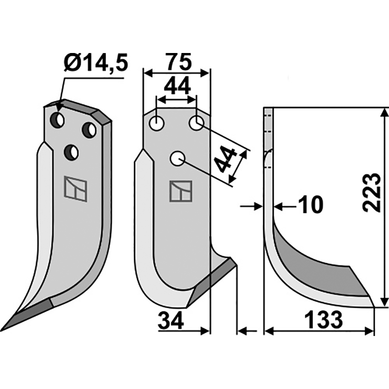 Maletti 0700 077 Fräsmesser, rechte Ausführung IHOF MAL-04R