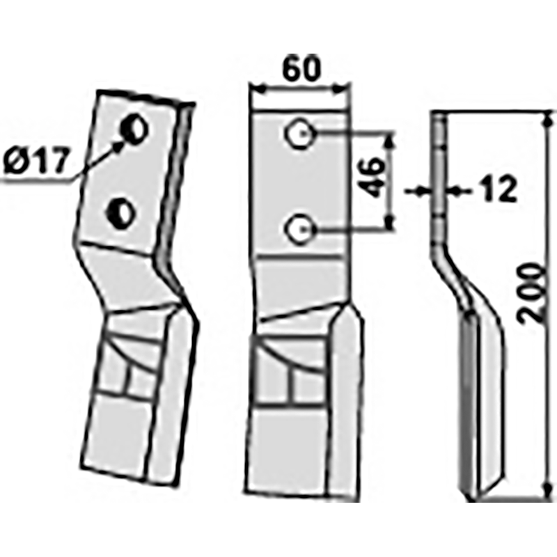 PRG-05R Rotorzinken, rechte Ausführung Perugini Rotorzinken, rechte Ausführung IHOF PRG-05R