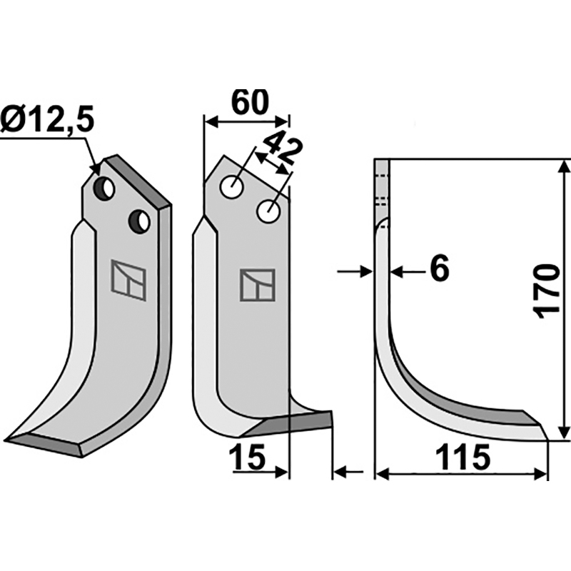 Sicma|Forigo-Roteritalia (Miglianico) 4811281|1060010 Fräsmesser, rechte Ausführung IHOF SIM-04R