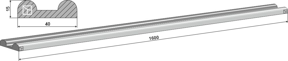 Kratzbodenleiste |69-7-923 Industriehof Scherenbostel | Kratzbodenleiste (69-7-923)