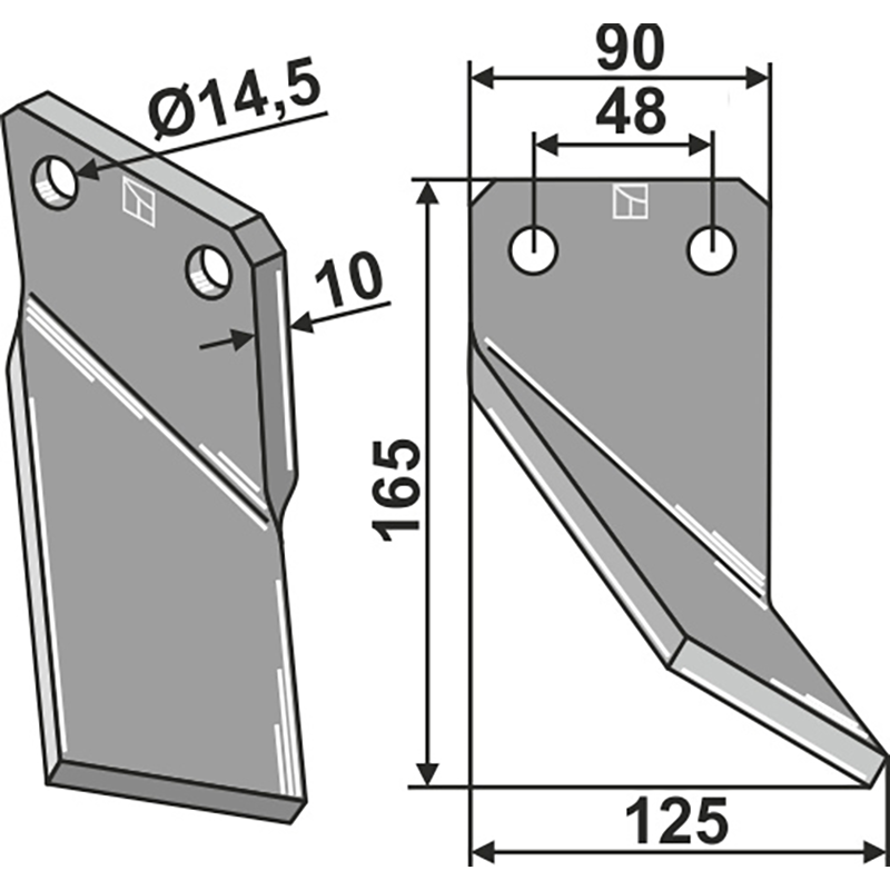 Massano Rotorzinken, rechte Ausführung IHOF MSA-29R