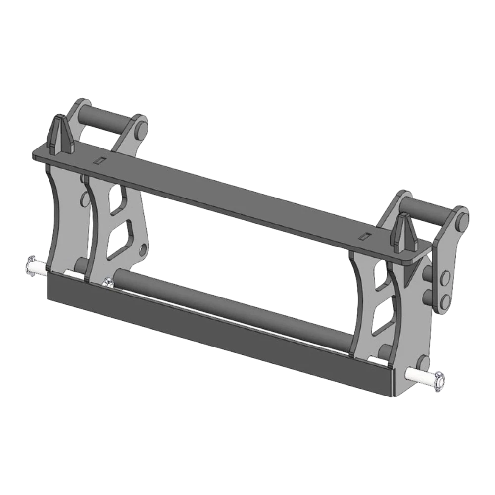 Adapterrahmen Mailleux auf John Deere – Produktbild 1 Adapterrahmen Mailleux auf John Deere – Adapteransicht 1