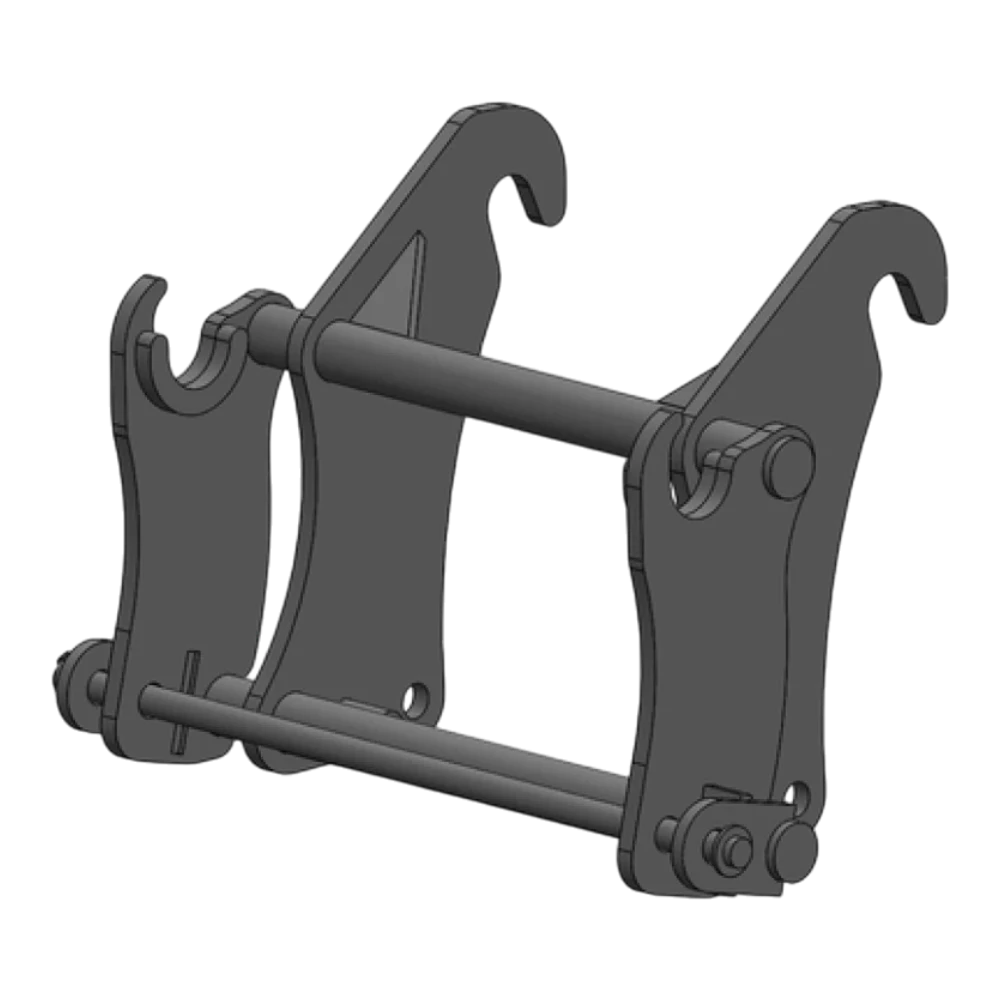 Adapterrahmen JCB schmal auf Manitou – Adapteransicht 1