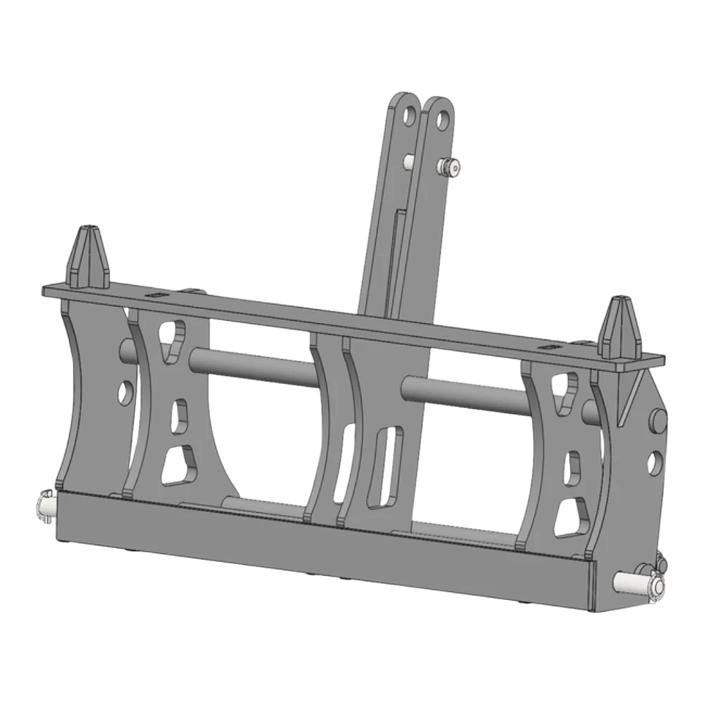 Adapterrahmen 3-Punkt KAT 2 auf John Deere – Adapteransicht 1
