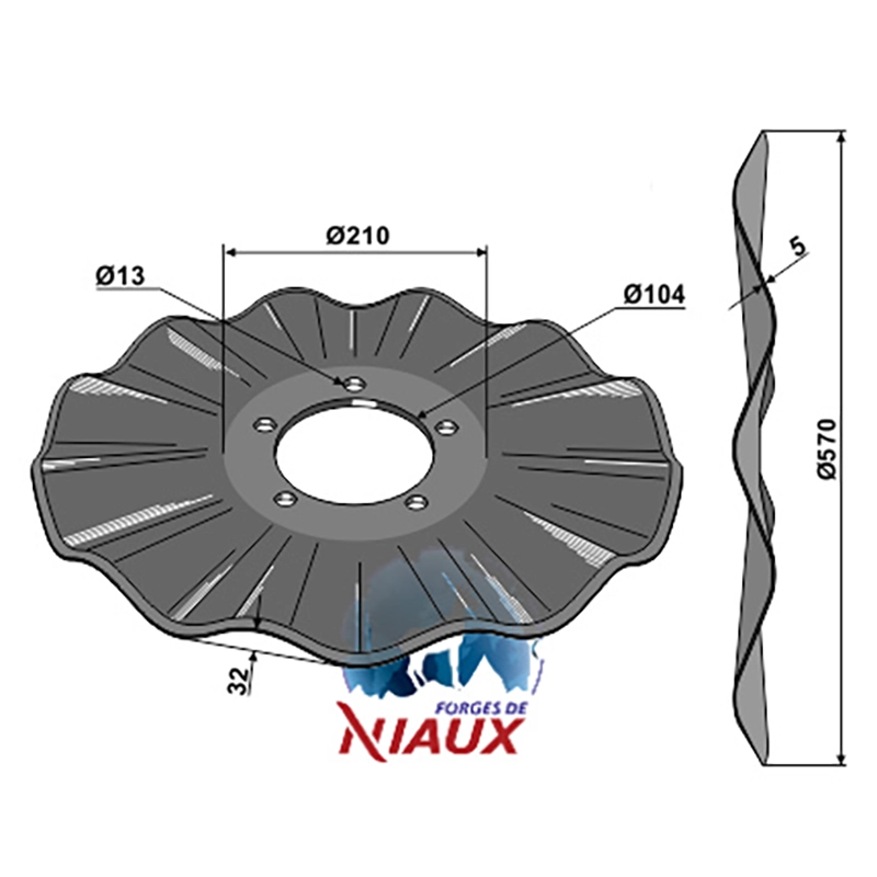 Landwirtschaft Bodenbearbeitung Scheibeneggen Scheibe gewellt Salford Landwirtschaft Bodenbearbeitung Scheibeneggen Scheibe gewellt Salford