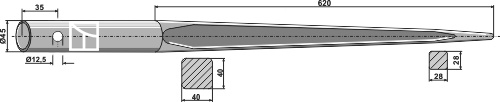 Frontladerzinken 1400mm