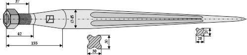 Frontladerzinken 820mm