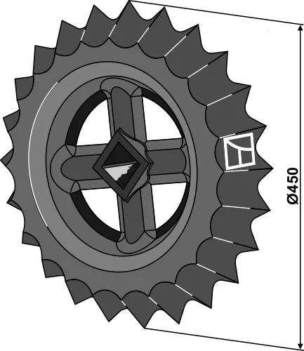 Zahnwalzenring - Ø450mm | 316-527 Industriehof Scherenbostel | Zahnwalzenring - Ø450mm (316-527)