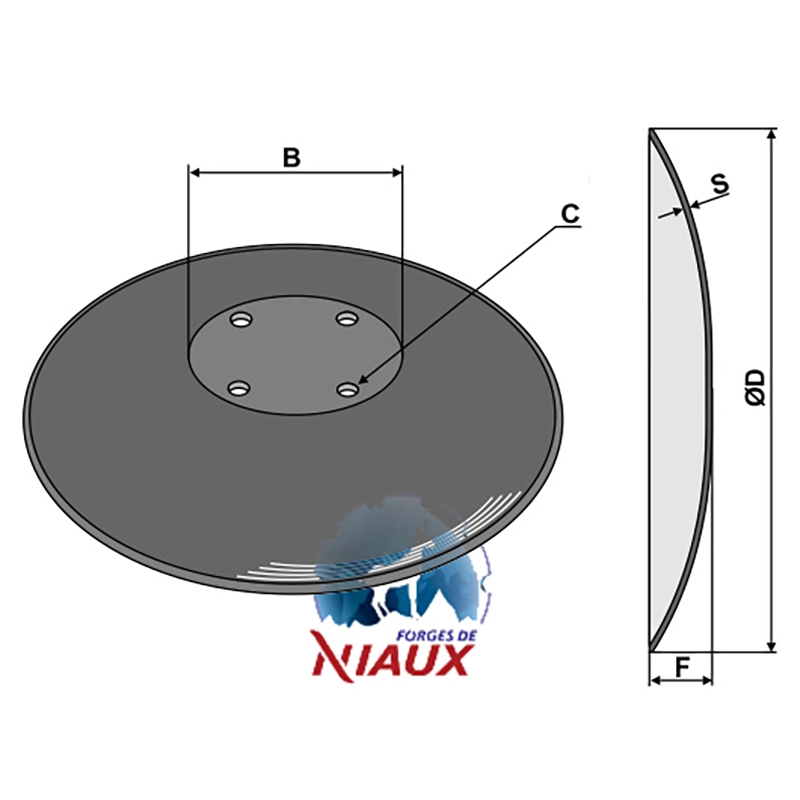 Landwirtschaft Bodenbearbeitung Scheibeneggen BBG-Scheibe glatt Amazone / BBG Landwirtschaft Bodenbearbeitung Scheibeneggen BBG-Scheibe glatt Amazone / BBG