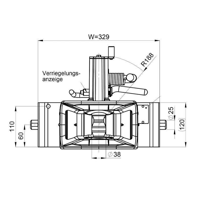 Anhängekupplung Scharmüller 03.3303.221 330 mm grün
