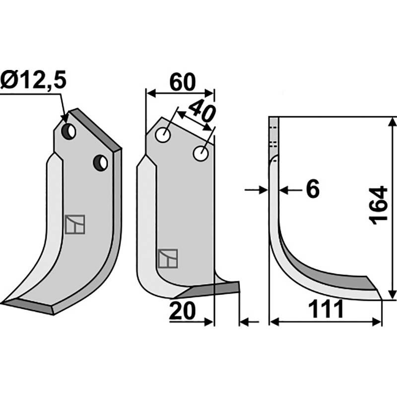 Celli 531 511 Fräsmesser, rechte Ausführung IHOF CEL-22R