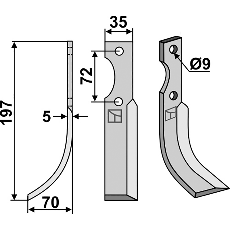 Nibbi Decimo Fräsmesser, linke Ausführung IHOF NID-11L