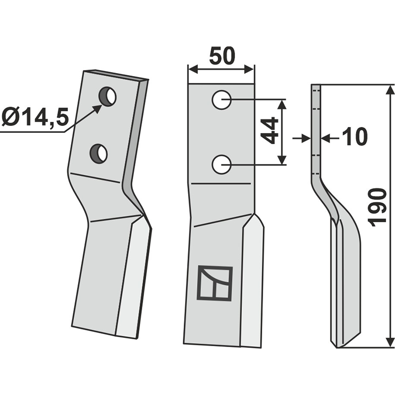 Muratori Rotorzinken, rechte Ausführung IHOF MUR-10R