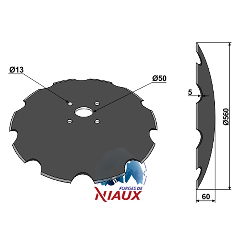 Landwirtschaft Bodenbearbeitung Scheibeneggen Scheibe gezackt Niaux|Schreiber Landwirtschaft Bodenbearbeitung Scheibeneggen Scheibe gezackt Niaux|Schreiber