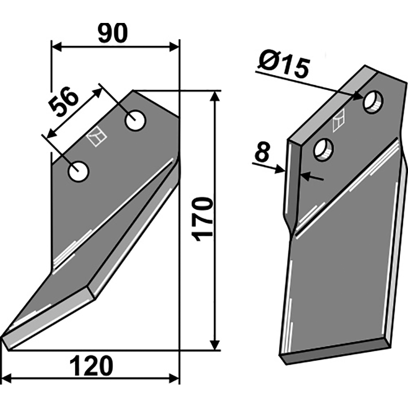 Comeb Rotorzinken, linke Ausführung IHOF COM-12L