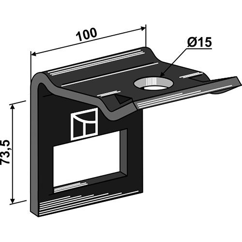 Landwirtschaft Bodenbearbeitung Grubber Schare & Leitbleche Halter für Zinken 70 x 12 Landwirtschaft Bodenbearbeitung Grubber Schare & Leitbleche Halter für Zinken 70 x 12