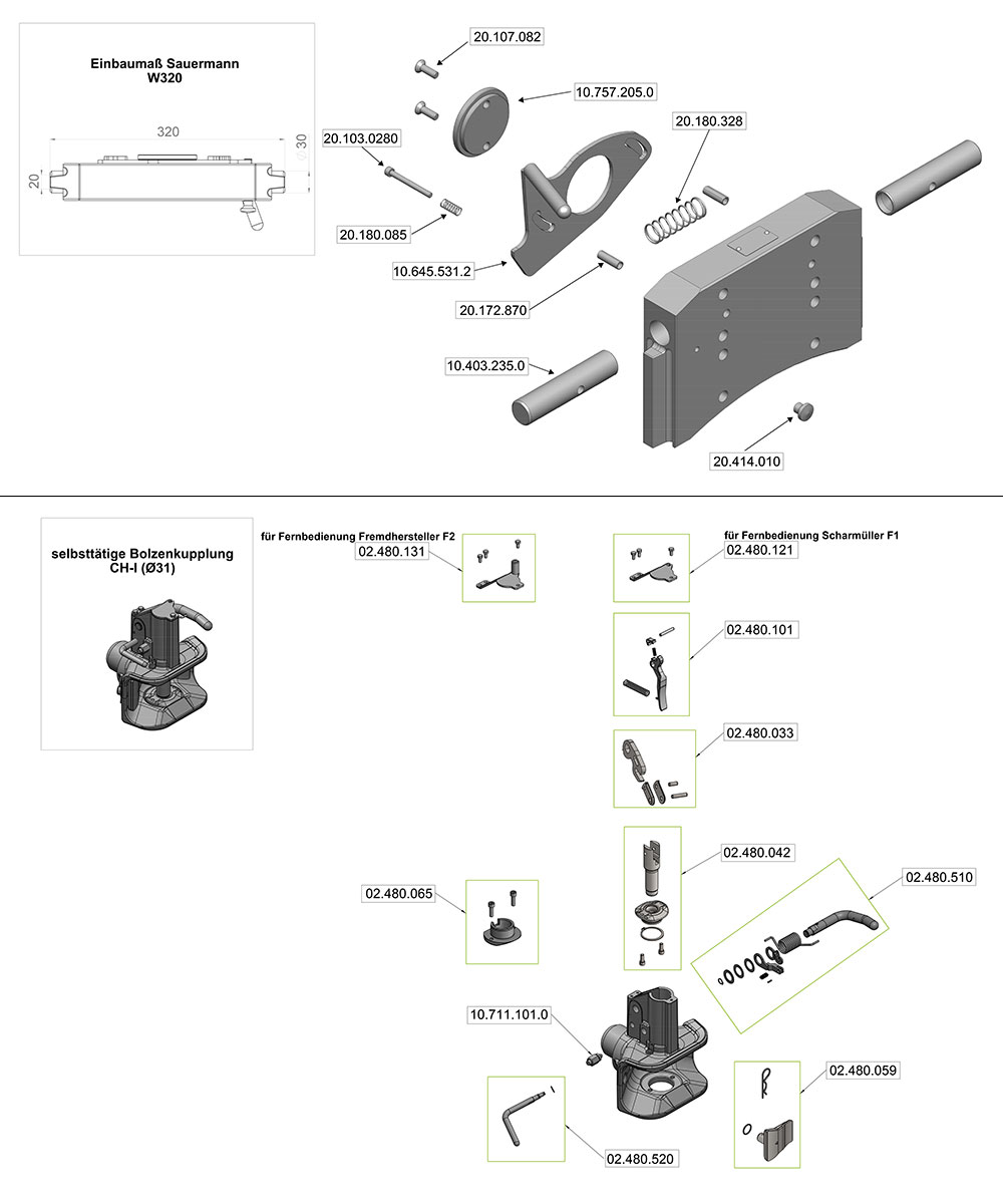 Scharmüller 162_70 (W320, Ø31 mm) Scharmüller 162_70 (W320, Ø31 mm)