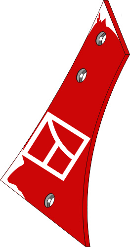 38.0029 Pflugteil Streichblech-Vorderteil - rechts (PK8.005.01) passend für Vogel und Noot