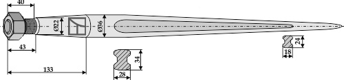 Frontladerzinken 1000mm