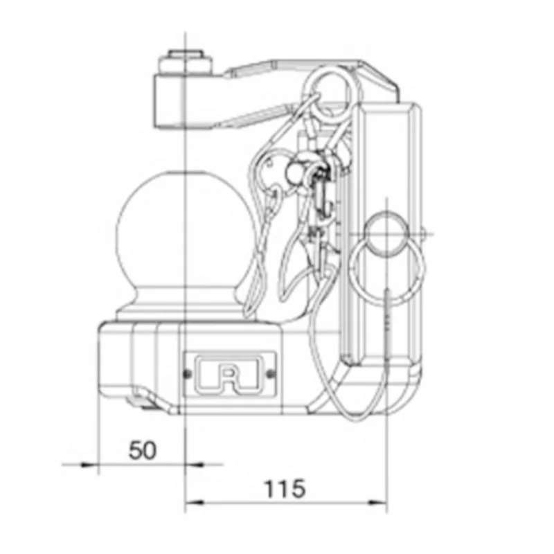 Kugeleinsatz K80 Rockinger RO825A2340C 322mm Kugeleinsatz K80 Rockinger RO825A2340C 322mm