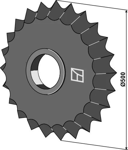 Zahnwalzenring - Ø500mm | 316-525.1 Industriehof Scherenbostel | Zahnwalzenring - Ø500mm (316-525.1)
