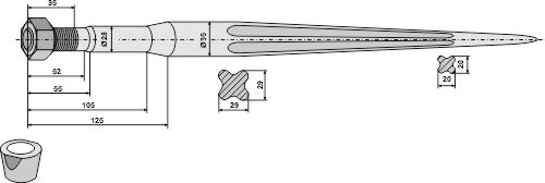 Frontladerzinken 800mm