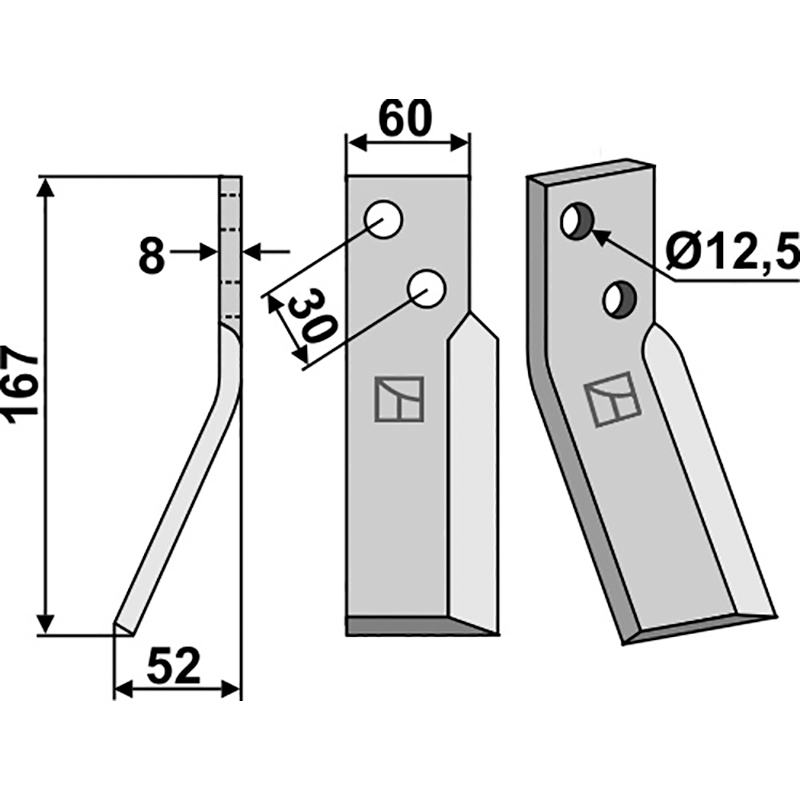 REN-03L Rotorzinken, linke Ausführung Renter L.M.T. RL Rotorzinken, linke Ausführung IHOF REN-03L