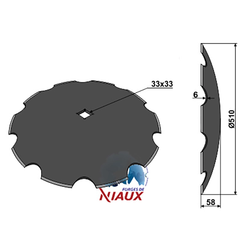 Landwirtschaft Bodenbearbeitung Scheibeneggen Scheibe gezackt John Deere Landwirtschaft Bodenbearbeitung Scheibeneggen Scheibe gezackt John Deere
