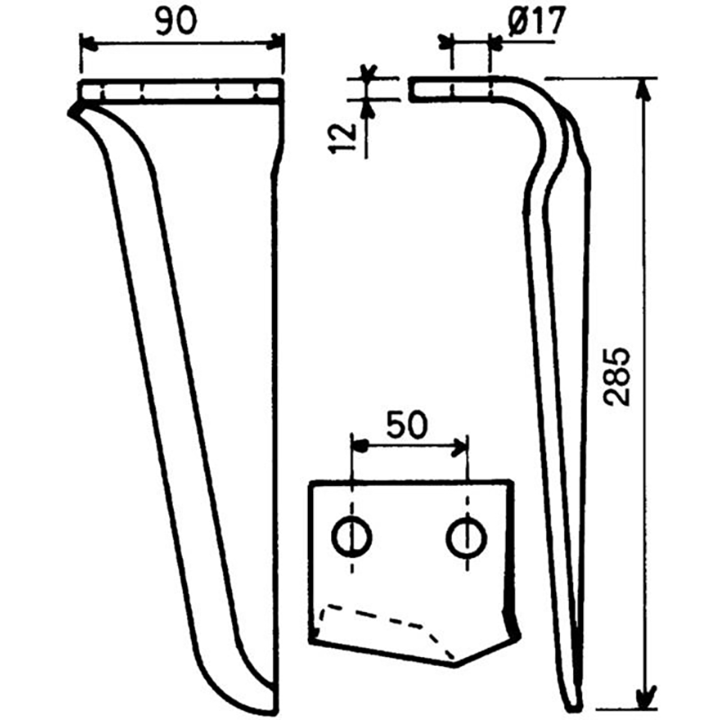 Kreiseleggenzinken Re. 90X12 L285 Maschio