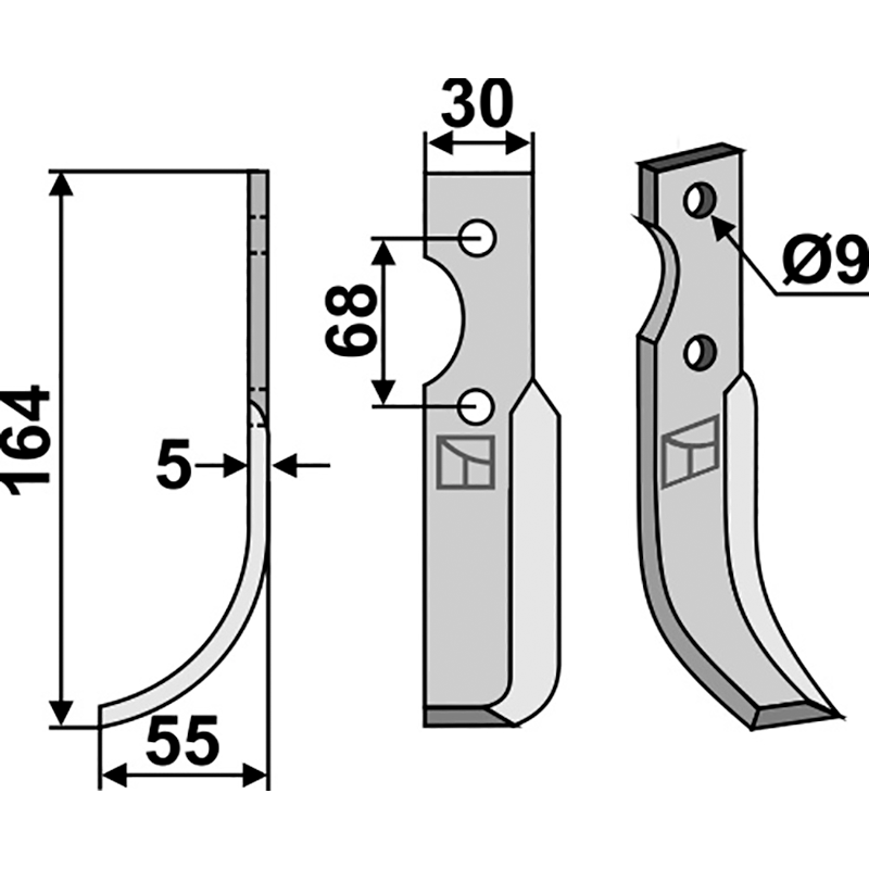 Benassi RT10-12/BN9-10 - 6CM0301 Fräsmesser, linke Ausführung IHOF BEN-17L