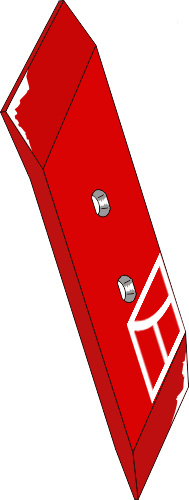 38.0069 Pflugteil Wechselspitze 70x15 - links (PK8.011.02) passend für Vogel und Noot