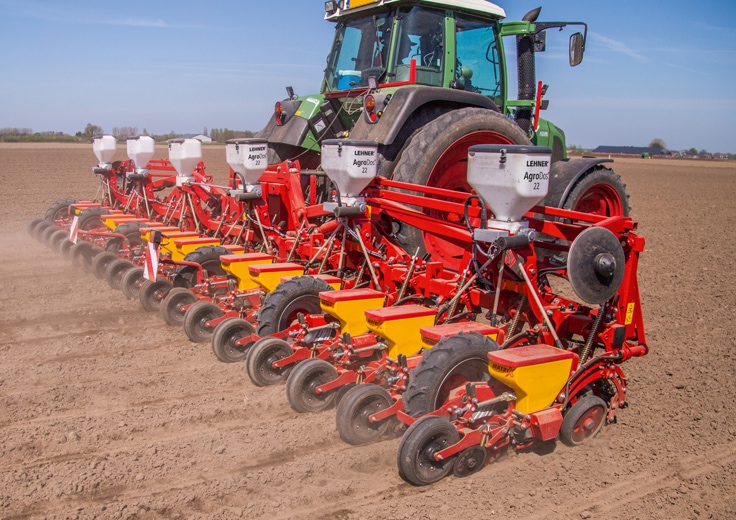 LEHNER AgroDos® 12 (4-Reiher mechanisch) Streuer LEHNER AgroDos® 12 (4-Reiher mechanisch)