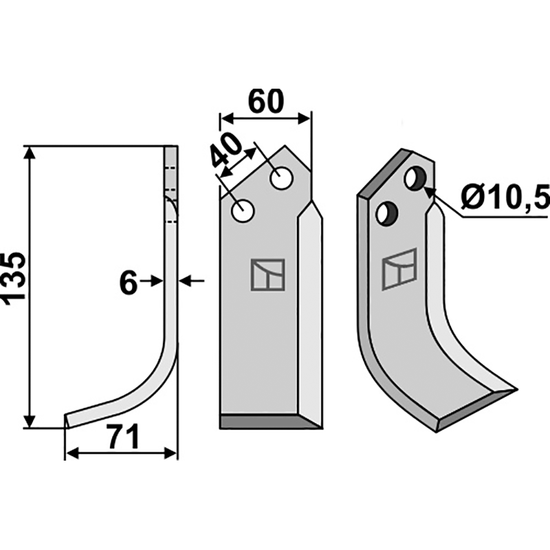 Nardi 5CS5015 Fräsmesser, linke Ausführung IHOF NAR-05L