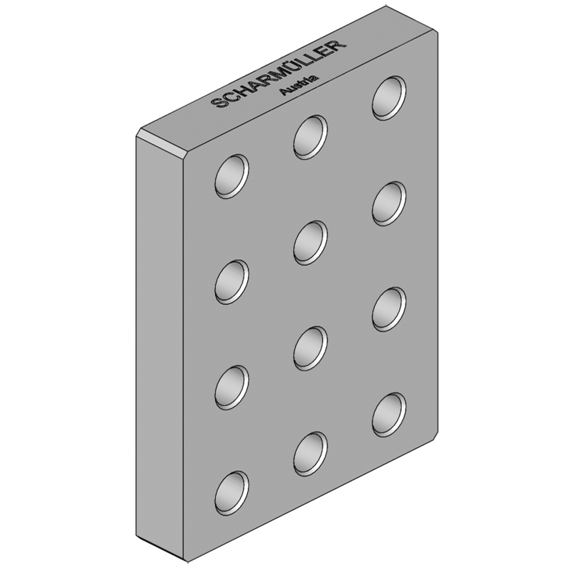 Traktorentechnik Anhängetechnik Scharmüller Anschweißplatte #00.645.502.0 Traktorentechnik Anhängetechnik Scharmüller Anschweißplatte #00.645.502.0