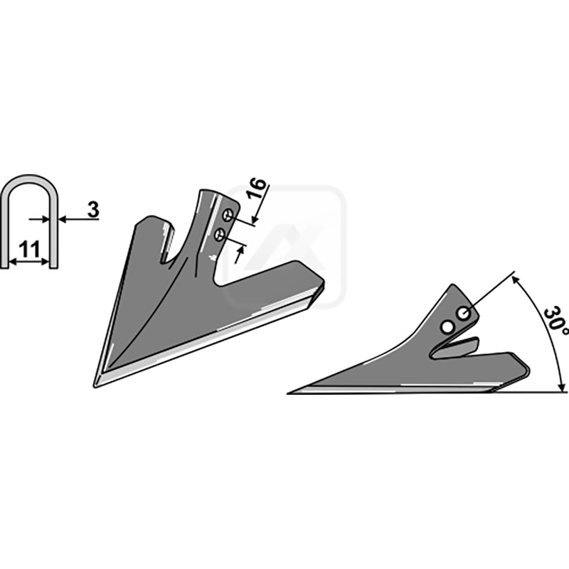 Landwirtschaft Bodenbearbeitung Grubber Schare & Leitbleche Hackschar Schmotzer Landwirtschaft Bodenbearbeitung Grubber Schare & Leitbleche Hackschar Schmotzer