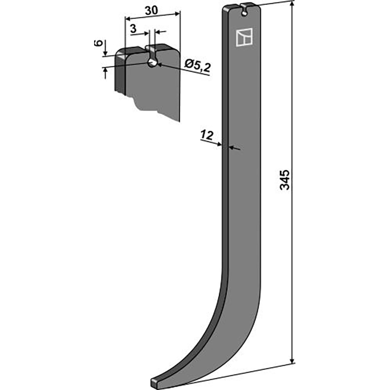 Landwirtschaft Bodenbearbeitung Grubber Schare & Leitbleche Universal-Stiel Landwirtschaft Bodenbearbeitung Grubber Schare & Leitbleche Universal-Stiel