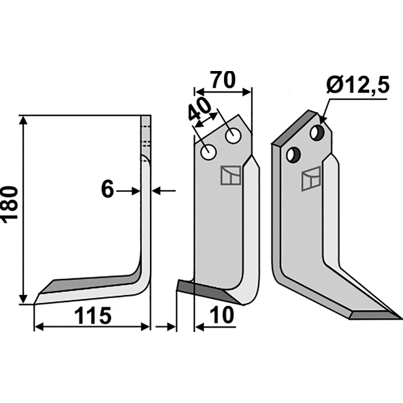 Breviglieri 8300022 Fräsmesser, linke Ausführung IHOF BRE-04L