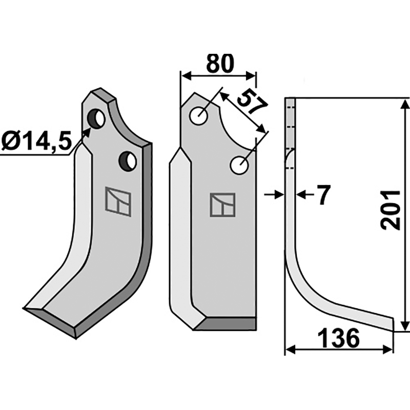 MUR-15R Fräsmesser, rechte Ausführung Muratori 12012502 Fräsmesser, rechte Ausführung IHOF MUR-15R