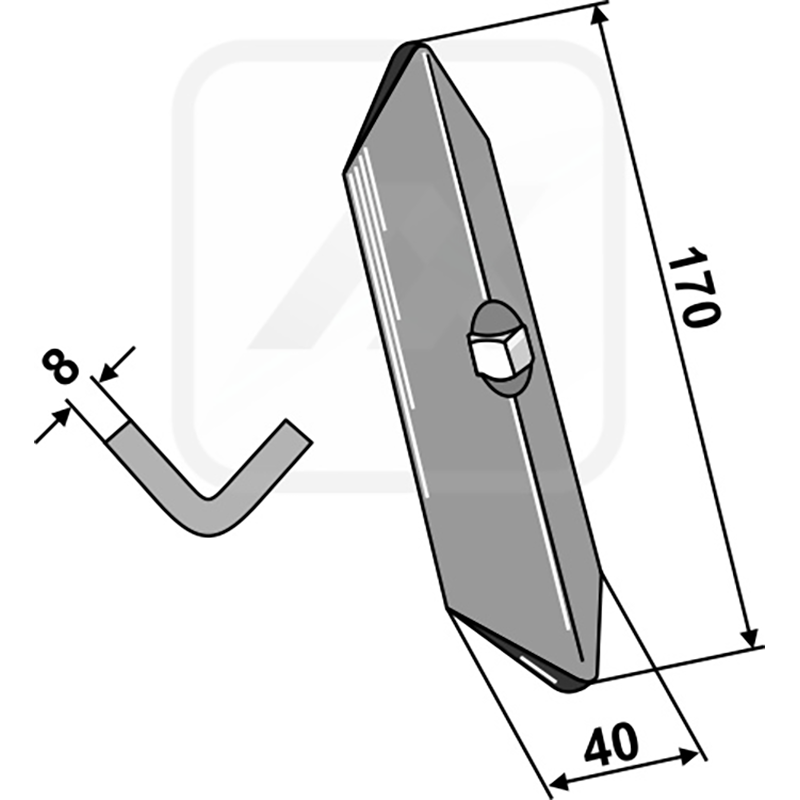 Landwirtschaft Bodenbearbeitung Grubber Schare & Leitbleche Gerades Schar K4 Lemken Landwirtschaft Bodenbearbeitung Grubber Schare & Leitbleche Gerades Schar K4 Lemken