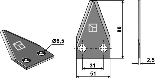 Futtermischwagenmesser