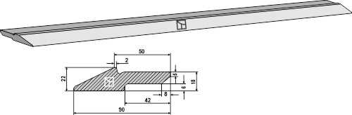 Schürfschiene 90 x 22 mm Schürfschiene 90 x 22 mm