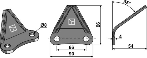 Futtermischwagenmesser - Hartmetallbeschichtet